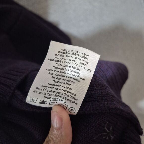 Ibex Women's Purple Knit Merino Wool Sleeveless Sweater Tunic Top Large - Picture 7 of 9